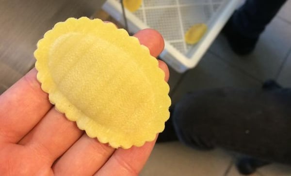 Photo of the filled pasta